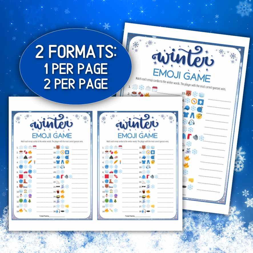 WINTER EMOJI GAME PRINTABLE - Image 4
