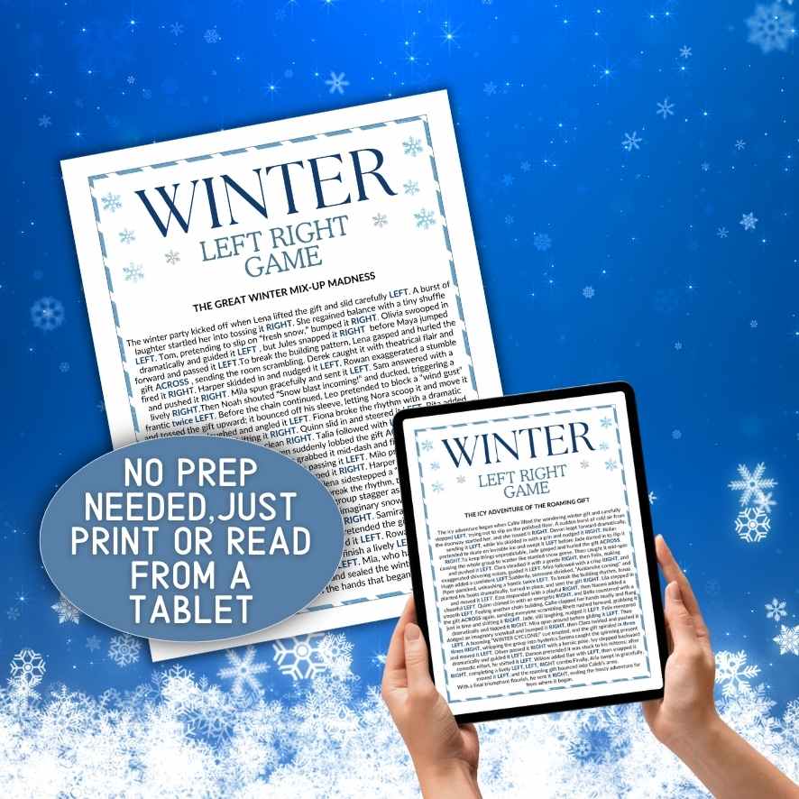 WINTER LEFT RIGHT PRINTABLE GAME - Image 3