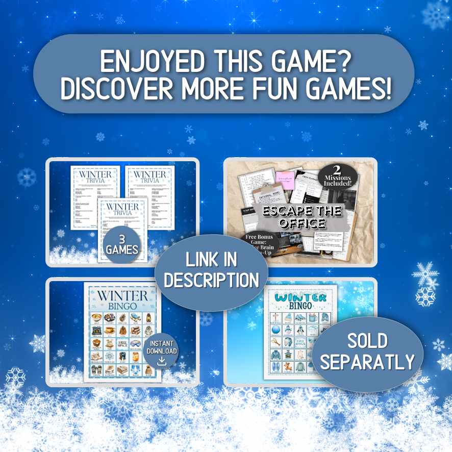 WINTER LEFT RIGHT PRINTABLE GAME - Image 9