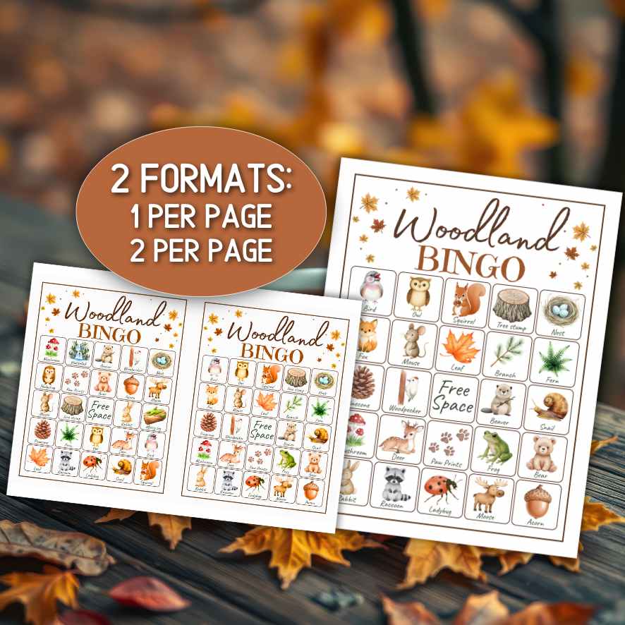 WOODLAND ANIMAL BINGO PRINTABLE - Image 7