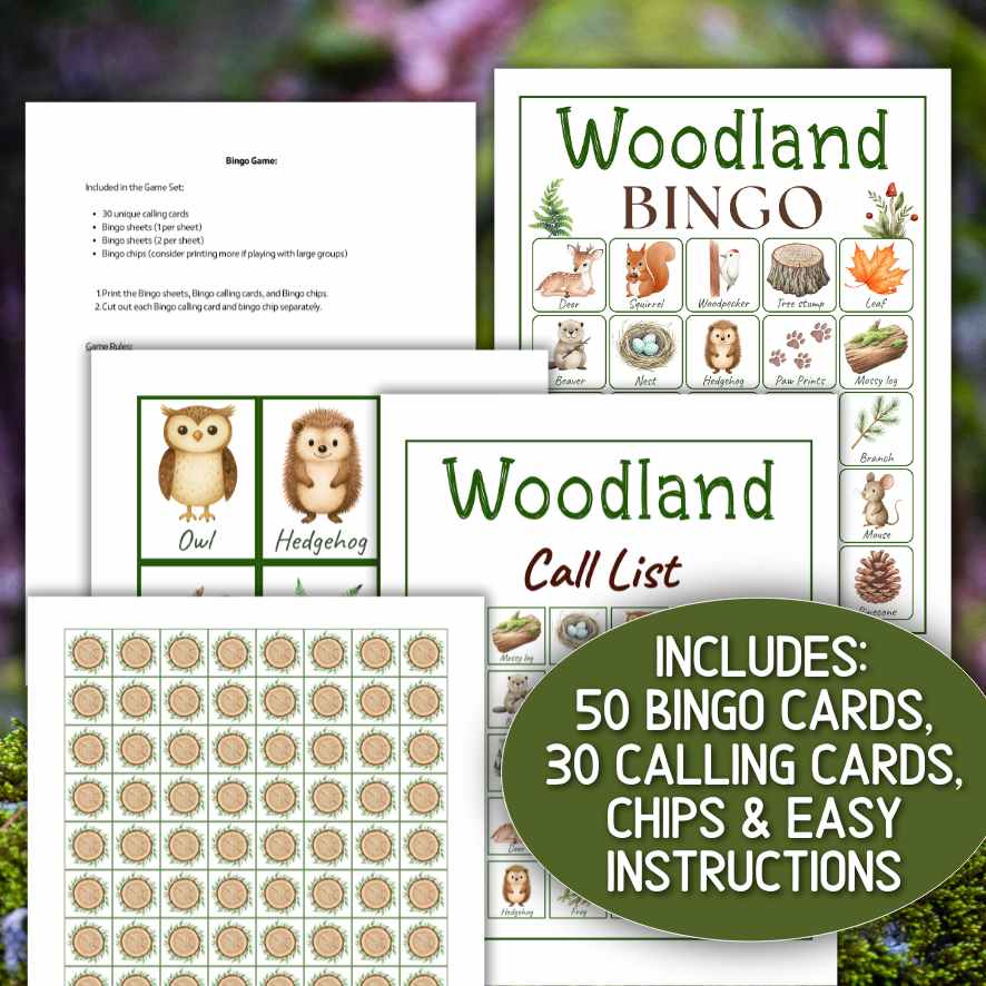 WOODLAND BINGO BABY SHOWER - Image 5