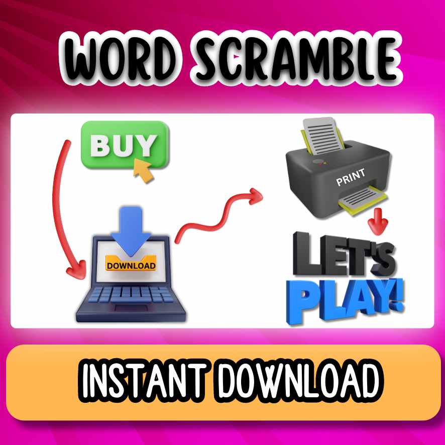 WORD SCRAMBLE GAME PRINTABLE - Image 6